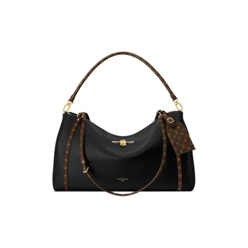 LOUIS VUITTON Express Сумка через плечо из коровьей кожи большая женская черная