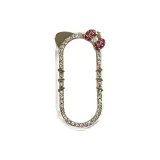 Розовое золото, украшенный горным хрусталем, вырезанный чехол