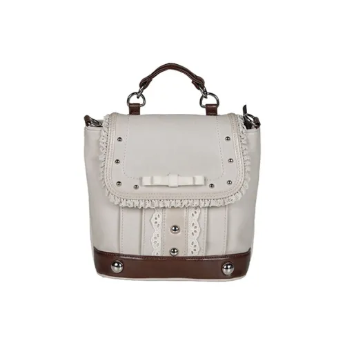 Kenghua Village ПУ (полиуретан) Одно плечо Через плечо Портативный Рюкзак Женские Бежевый Коричневый