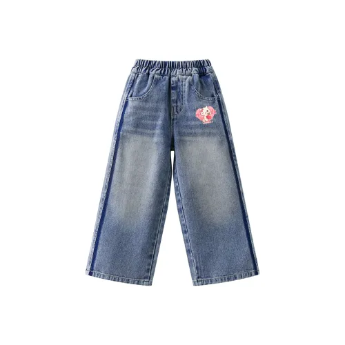 FAIRWHALE Цветовые блоки Джинсы с широкими штанинами 1 упаковка Детские