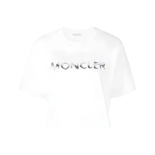 MONCLER Белый Женские Короткие Топы