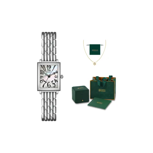 Laresdomi Naples Collection Кварцевый механизм Стальной ремешок Часы Женские Жемчужная раковина Циферблат