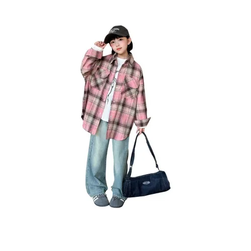 Because no Розовые Детские Рубашки