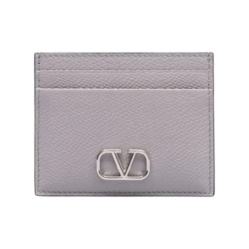 Valentino Кожа Картхолдер Стандартный Женский Серый