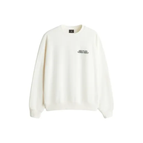 H&M Белый Мужской Свитшот