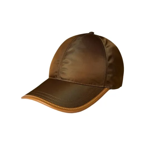 PRADA Нейлоновые Кепки Мужские Коричневые