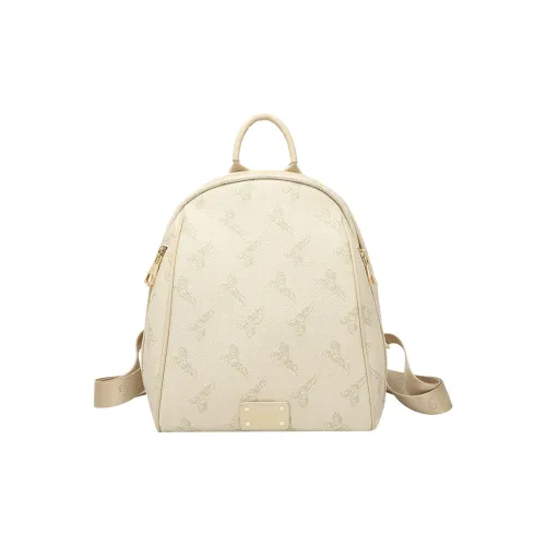 SMILE FOCUS PVC Поливинилхлорид Рюкзак Стандартный Женский Экрю Хаки