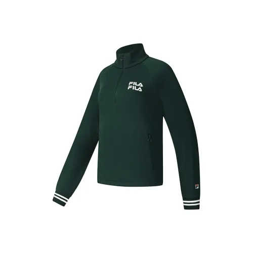 FILA Теннис Зеленый океан DG Женские Свитшоты