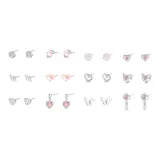 Серьги-гвоздики Xiao Yun Shi Yu (1 комплект из 2 штук)