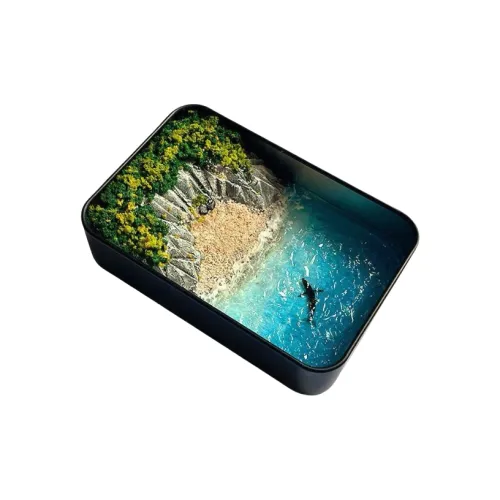 GERONG Миниатюрная Гора Океанический Кит Scenery Hobby Model Креативная Железная Коробка DIY Игрушки