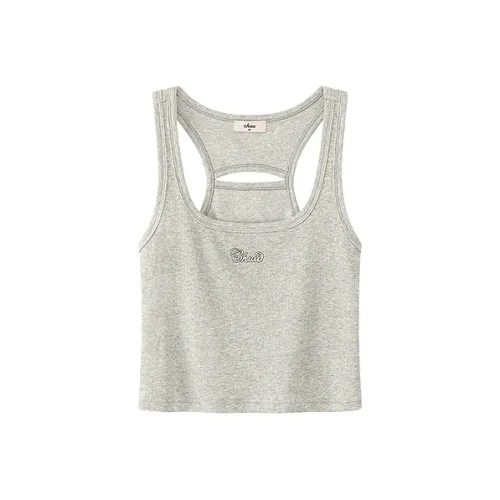 CHUU Светло-пшеничный серый Женские майки