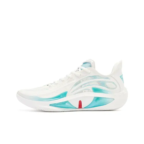 QIAODAN Poisonous Fangs 4,0 Баскетбольные кроссовки Низкий Топ Облако PEAK Белый Ангел Синий Мужской