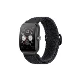 Черный графитовый [Вязаная ткань, слайд, пряжка, ремешок | регулируемый]