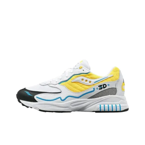 Saucony 3D Grid Hurricane Беговые кроссовки Мужские Черный Белый