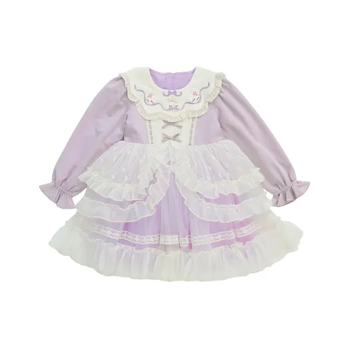 PROTECTCAMEL Фиолетовые Платья для девочек