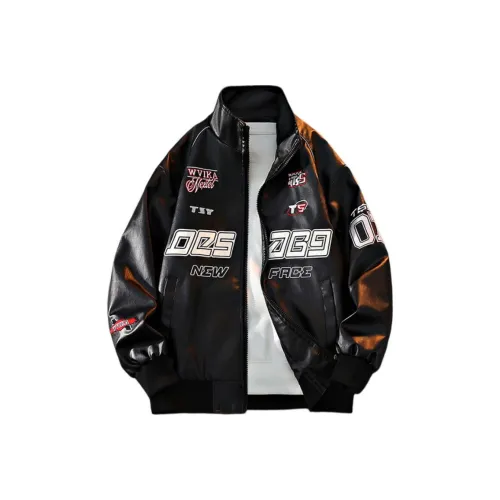 TESIXING Куртка Куртка из кожи Пальто унисекс