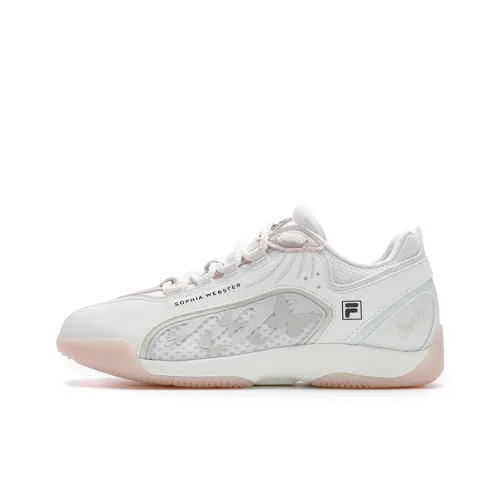 SOPHIA WEBSTER x FILA ADE2025 Дышащий и Легкий Низкий Топ Casual Женский Снег Светло-Зеленый