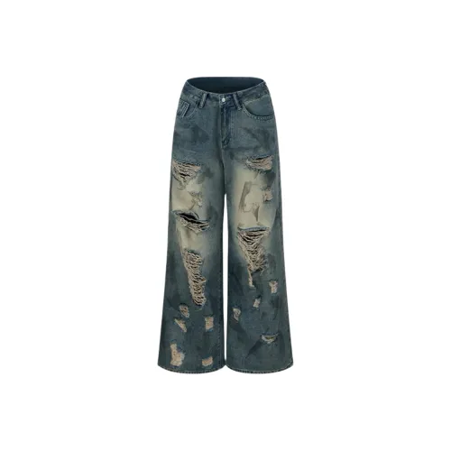 JOPPTI Blue Women's Jeans JOPPTI Синий Женские Джинсы