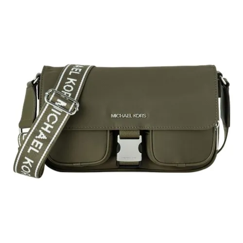 MICHAEL KORS Переработанный нейлон Сумка через плечо Средняя Мужская Оливково-зеленая