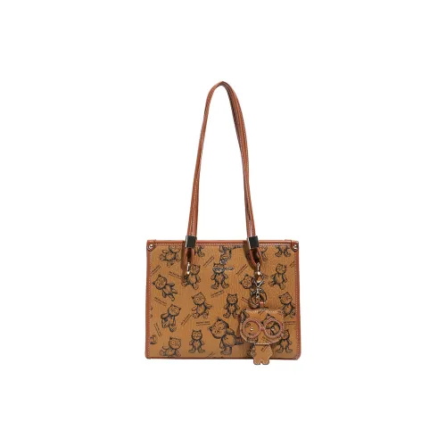 North Pack ПУ (полиуретан) Сумка через плечо Большая Женская Коричневый Бежевый Розовый