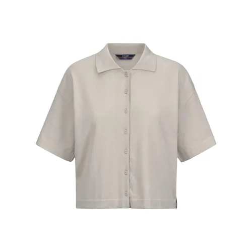 K WAY Серо-бежевые Женские Рубашки