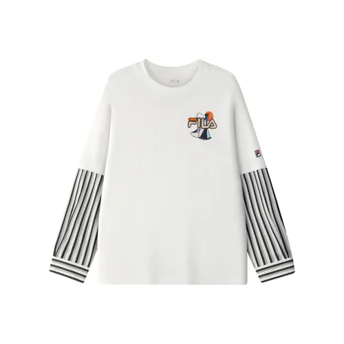 FILA KIDS Длинный рукав Т-рубашка Cloud White Детская