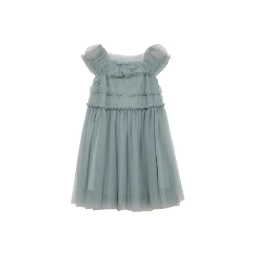 SUNTOMORROW Платье 2025 Кремово-розовый Серо-зеленый Подростки