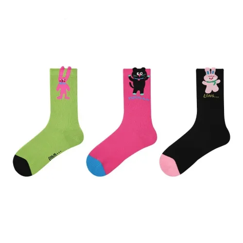 MIIOW 3 пары для смешивания и комбинирования Женские носки до икры MID