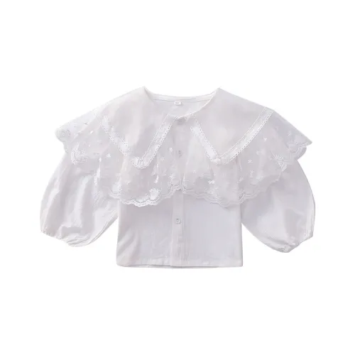 Sweet seedling Белый Kids Повседневные Рубашки