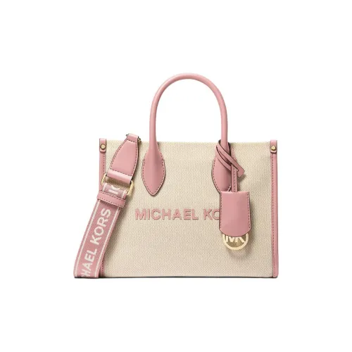 MICHAEL KORS Mirella Хлопок Тоут Сумка Сумка для покупок Сумка на плечо Сумка Маленькая Женская Румяно-розовая