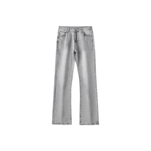 TONGXIANSEN Серый Мужской Джинсы