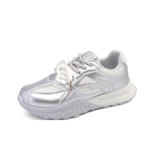 PAUL FRANK Износостойкий Легкий Дышащий Низкий Топ Повседневная Обувь Женская Серебряный