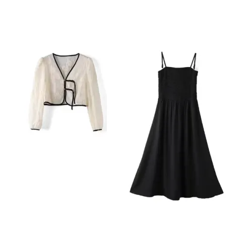 COVT Белый+Черный Женские Комплекты с Юбкой