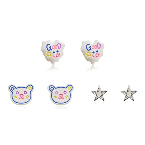 DVNRR Сплав Серьги-гвоздики Женские