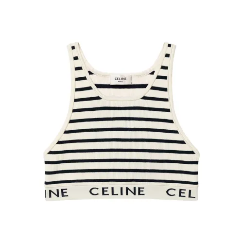 CELINE Майка Женская Молочно-белая