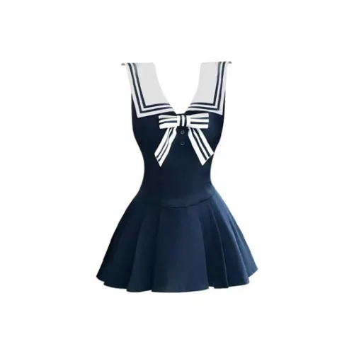 INNI Темно-синий женский платье без рукавов