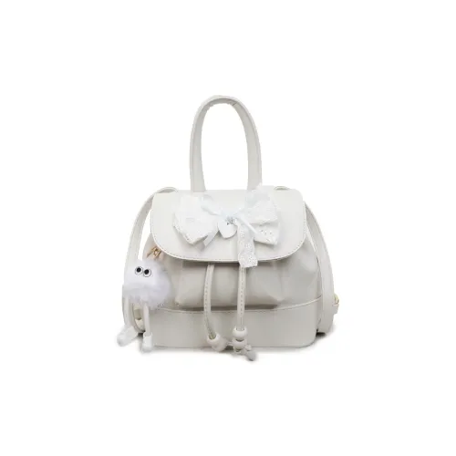 HCXK ПУ (полиуретан) Рюкзак Стандартный Женский Экрю Серебристый Черный Розовый