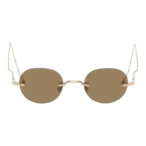 THOM BROWNE· OVAL SUNGLASSES Мужские Золотые