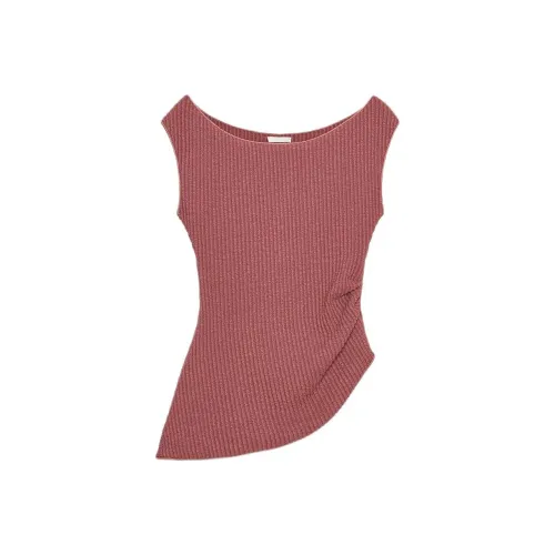 ZARA Бордовый Красный Женский Трикотаж