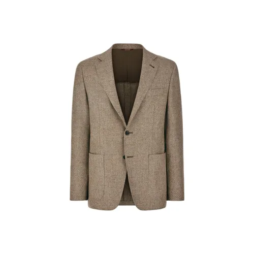 Canali Хаки Мужские Куртки