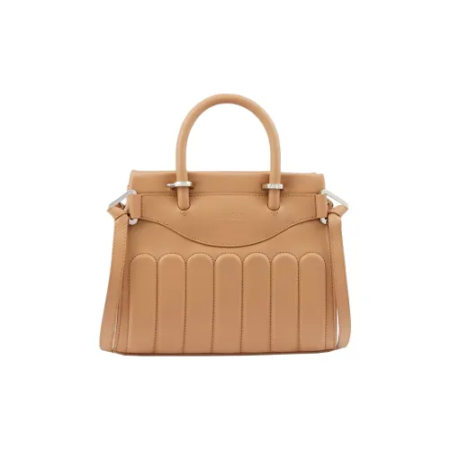 LANCEL Телячья кожа Сумка через плечо Сумка Маленькая Женская Карамельно-коричневая