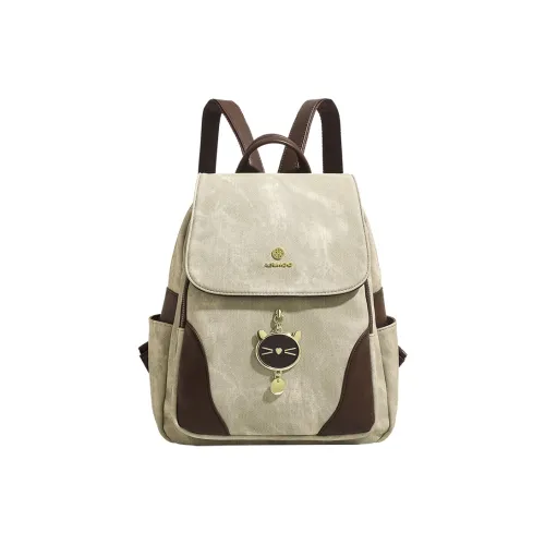 TTaG．baG Microfiber Synthetic Leather Backpack Women's Green ТТaG．baG Микрофибра Синтетическая Кожа Рюкзак Женский Зеленый