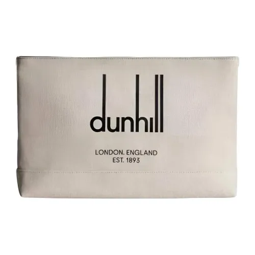 Dunhill Canvas Clutch Men's Beige