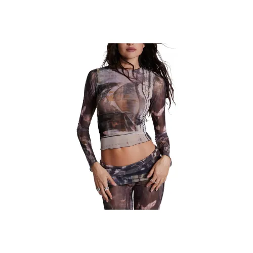 Jaded London T-Shirt Женская Многоцветная