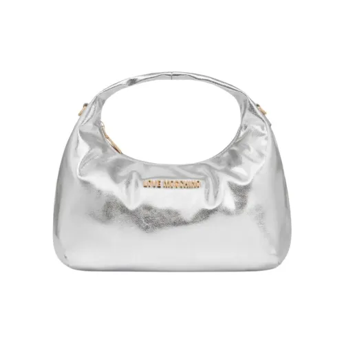 LOVE MOSCHINO Полиуретан Сумка на одно плечо Женская серебряная