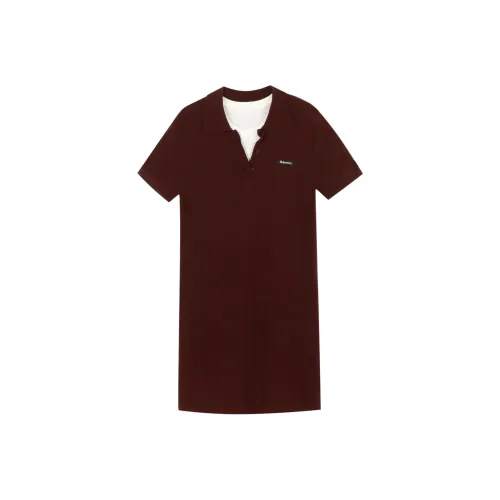 Weekly Mock Двухкомпонентный Hepburn Позиционирование стиля Облегающий крой Дружественный к коже Удобный Короткий рукав Платье Женское