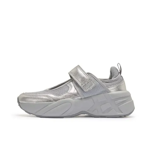 Onitsuka Tiger Платформа Туфли Мэри Джейн Женские Серебряные