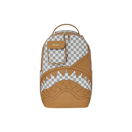 SPRAYGROUND Рюкзак из искусственной кожи стандартный унисекс серый оранжевый