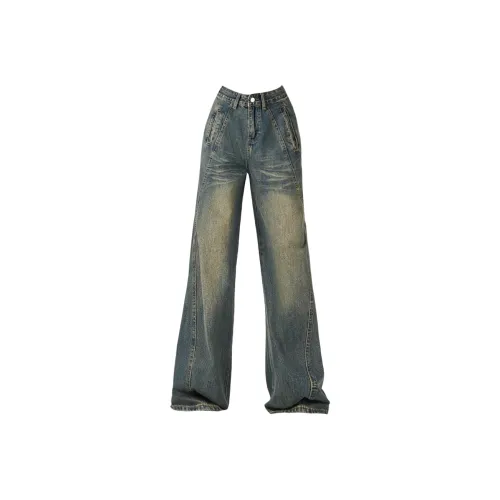 JOPPTI Blue Women's Jeans JOPPTI Синий Женские Джинсы