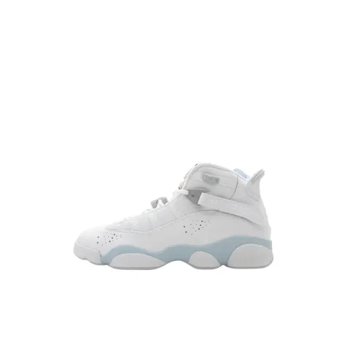 Jordan Air Jordan 6 Кольца High Топ Детские Баскетбольные Кроссовки Белый Подростки